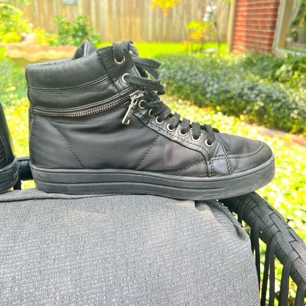 ▶️ Prada ◀️ Women’s High Trainer Sneakers. Size 38 - Picture 5 of 14